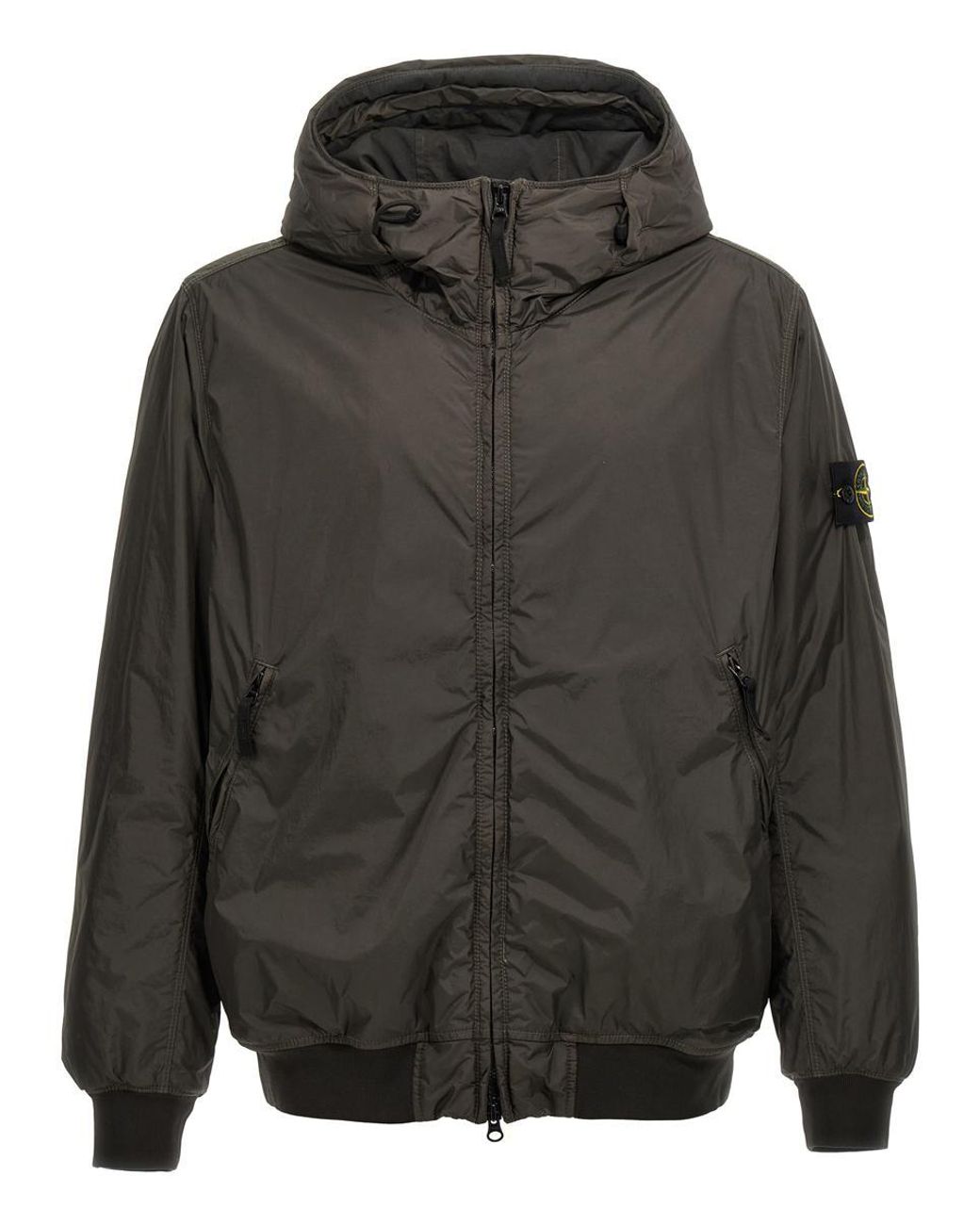 Stone Island Garment Dyed Crinkle Reps R Ny Down Jacket in Grey for Men Lyst Canada