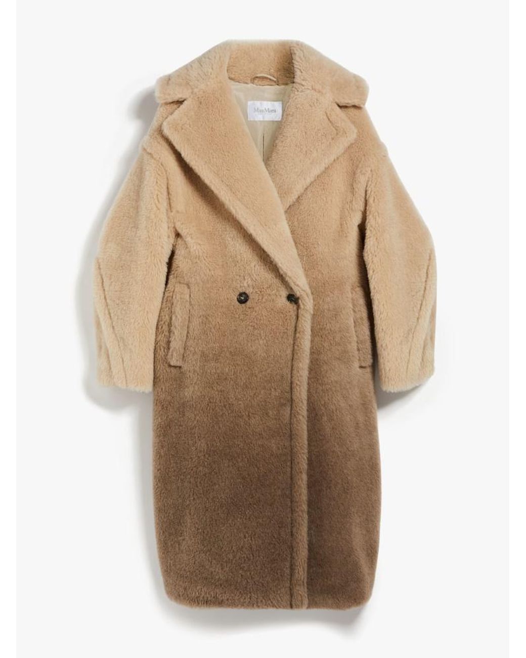 MAX MARA Alpaca Wool Silk teddy bear icon coat outer 101615136 beige S