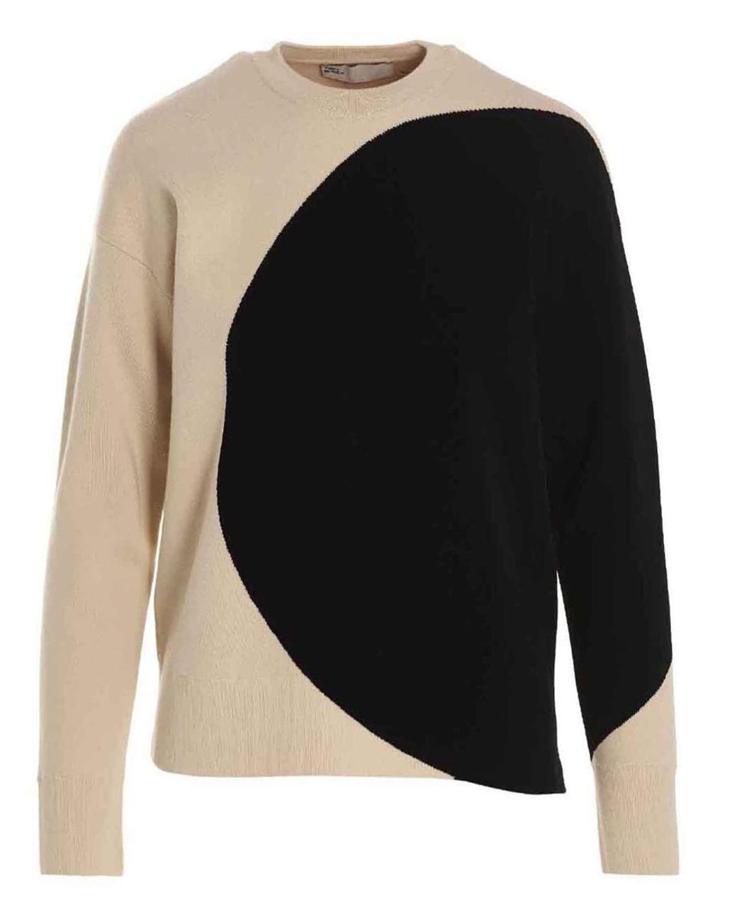 Tory Burch Colorblock Sweater in Black | Lyst
