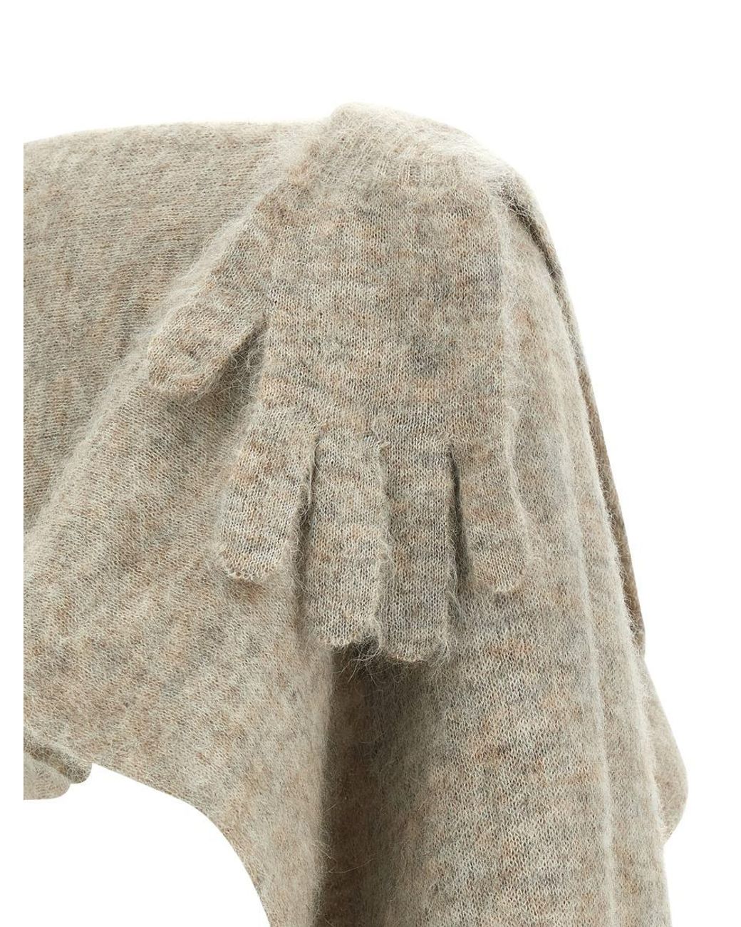 【送料&関税込】Moschino Mohair Blend Short Cape With Gloves Moschino Mohair Blend Short Cape With Gloves | italist