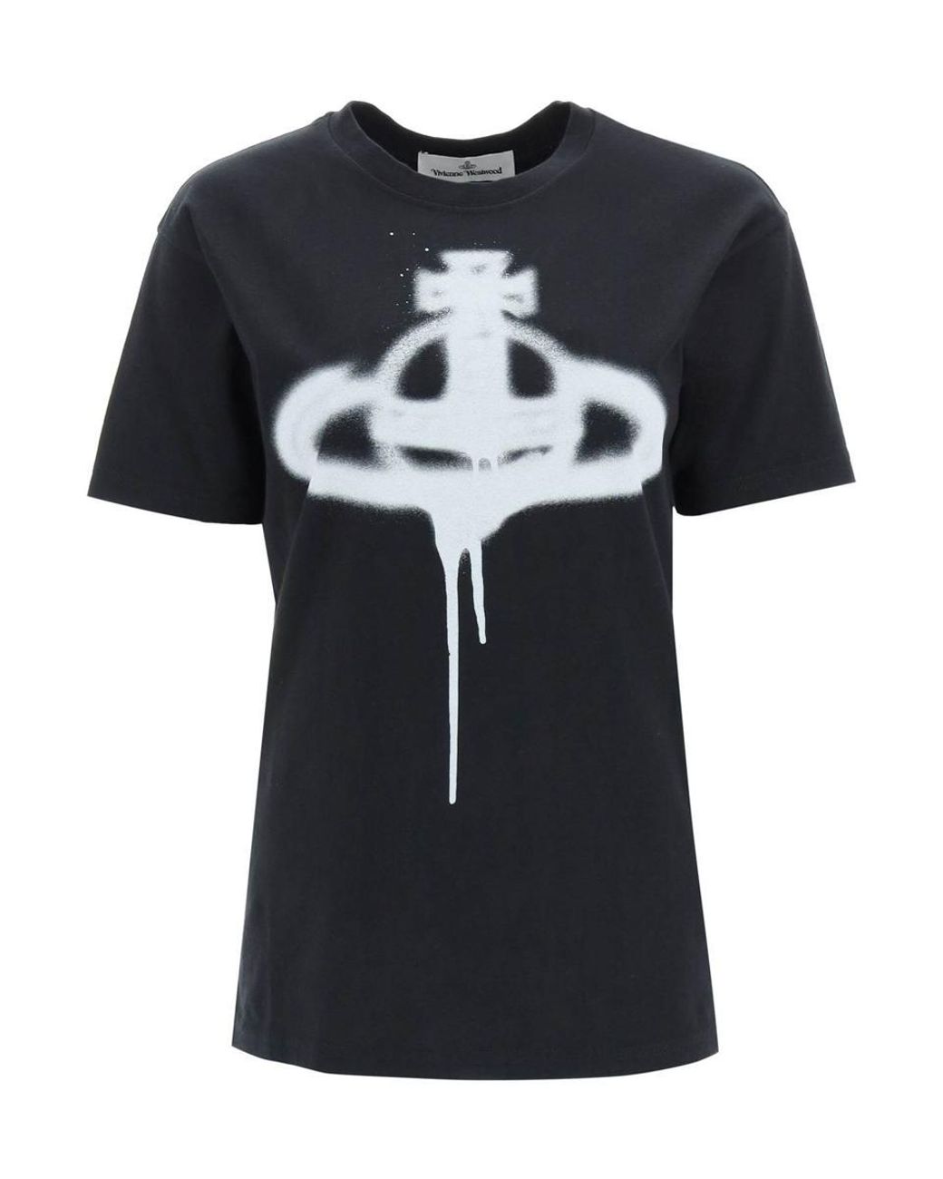 Vivienne Westwood Printed Spray Orb Logo Classic T-shirt in Black ...