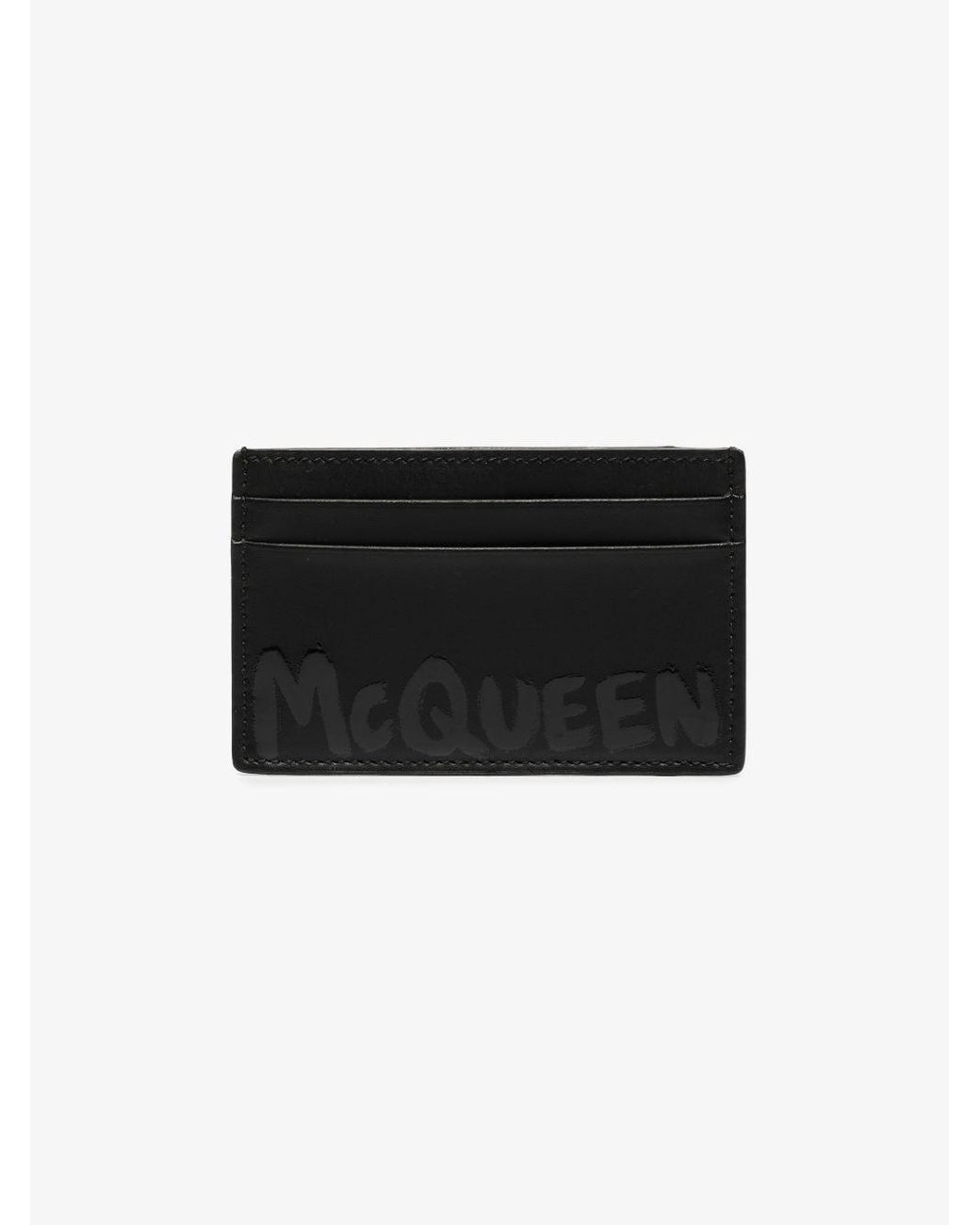 Alexander McQueen Leather Wallets Black for Men | Lyst