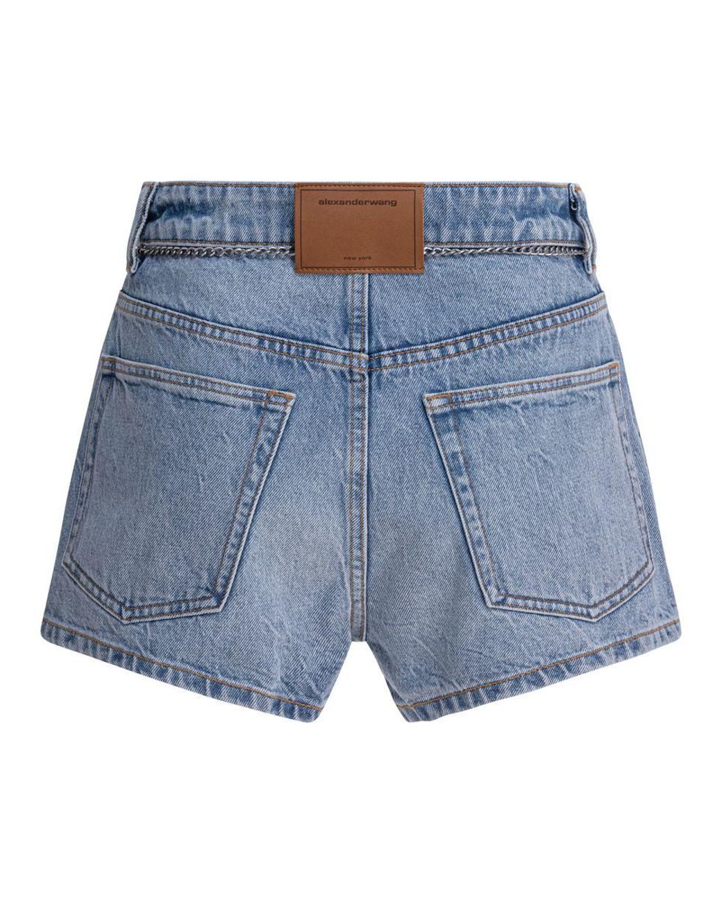 ベルト ALEXANDER WANG DENIM SKORT WITH CHAIN BELT ALEXANDERWANG | Chain Belt High Rise Denim Skort | Women