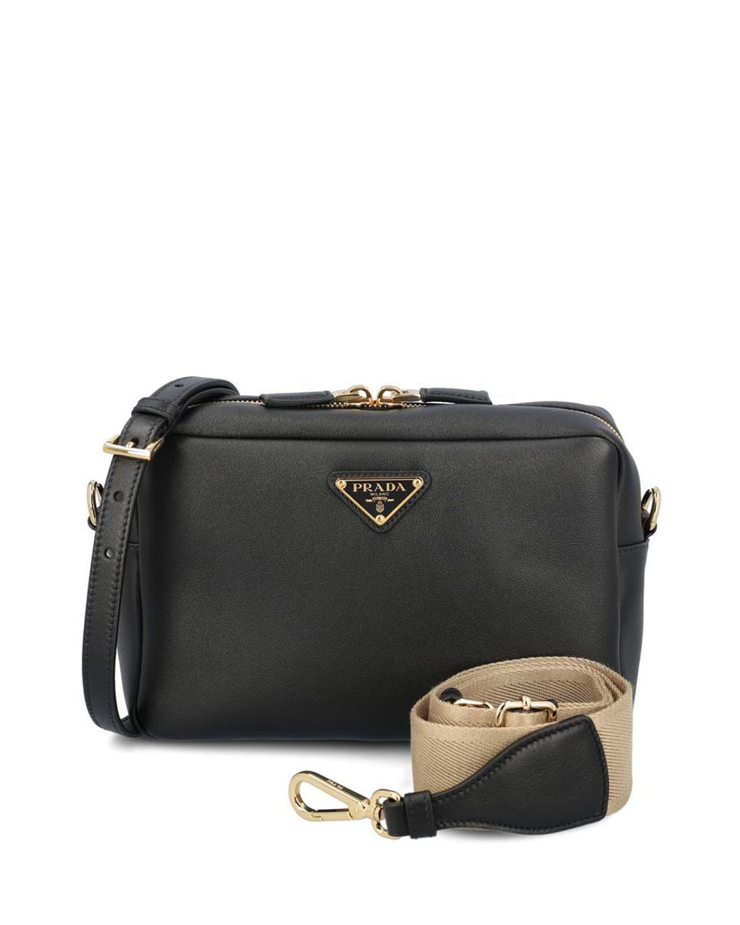 Prada Handbags in Black | Lyst