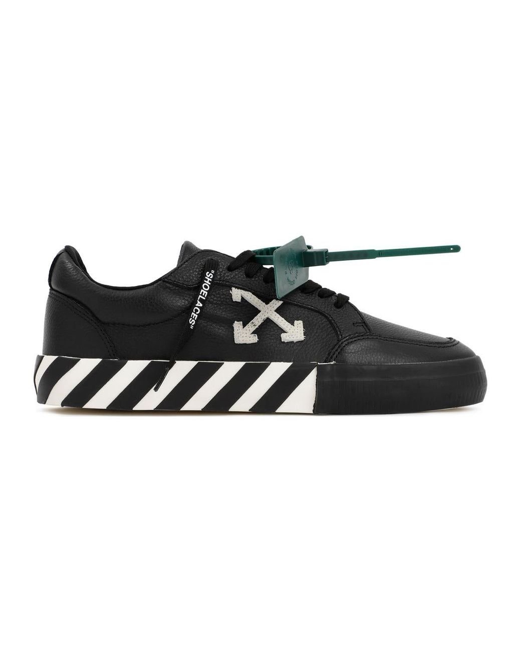 Off-White c/o Virgil Abloh Low Vulcanized Calf Leather Sneakers Shoes ...