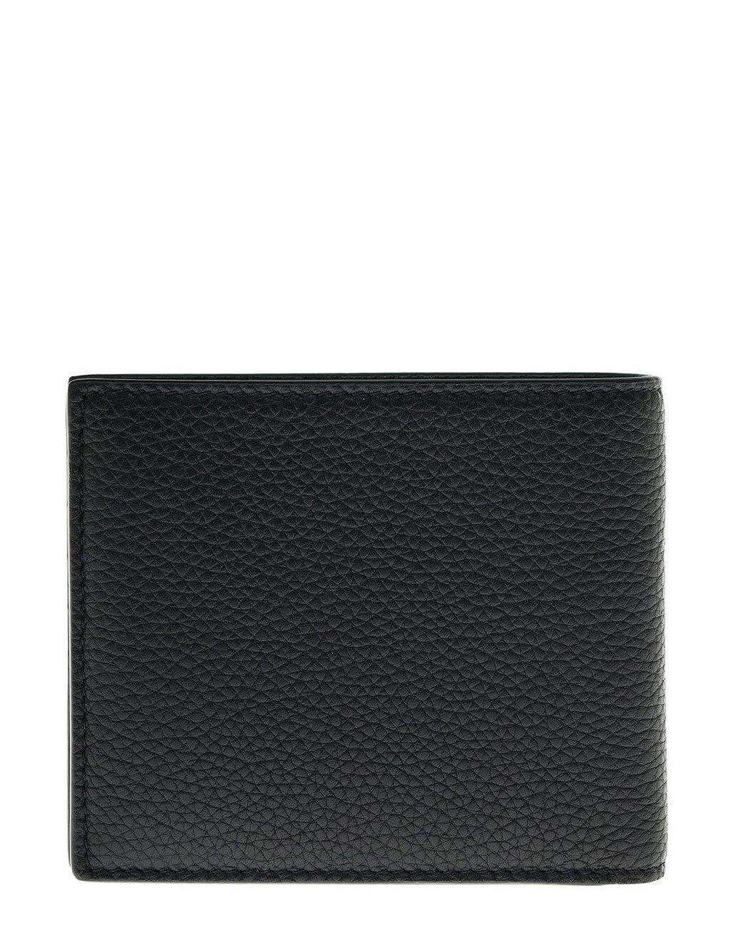 Womens Wallets and cardholders Tom Ford Wallets and cardholders Tom Ford Womans Bifold Black Leather Wallet With Logo 