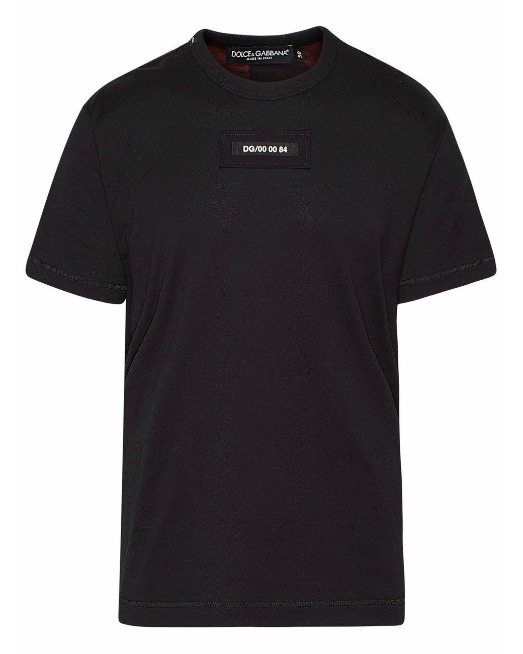 Dolce & Gabbana Cotton Black T-shirt for Men - Lyst