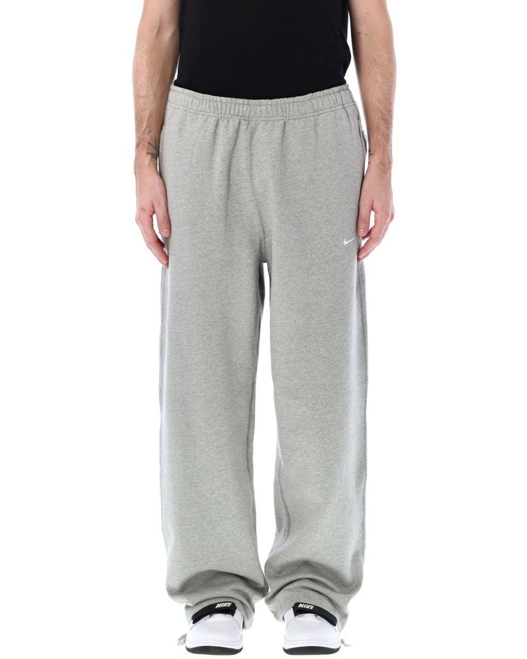 Nike Solo Swoosh Sweatpants Dark Grey Heather - Slam Jam® Official Store