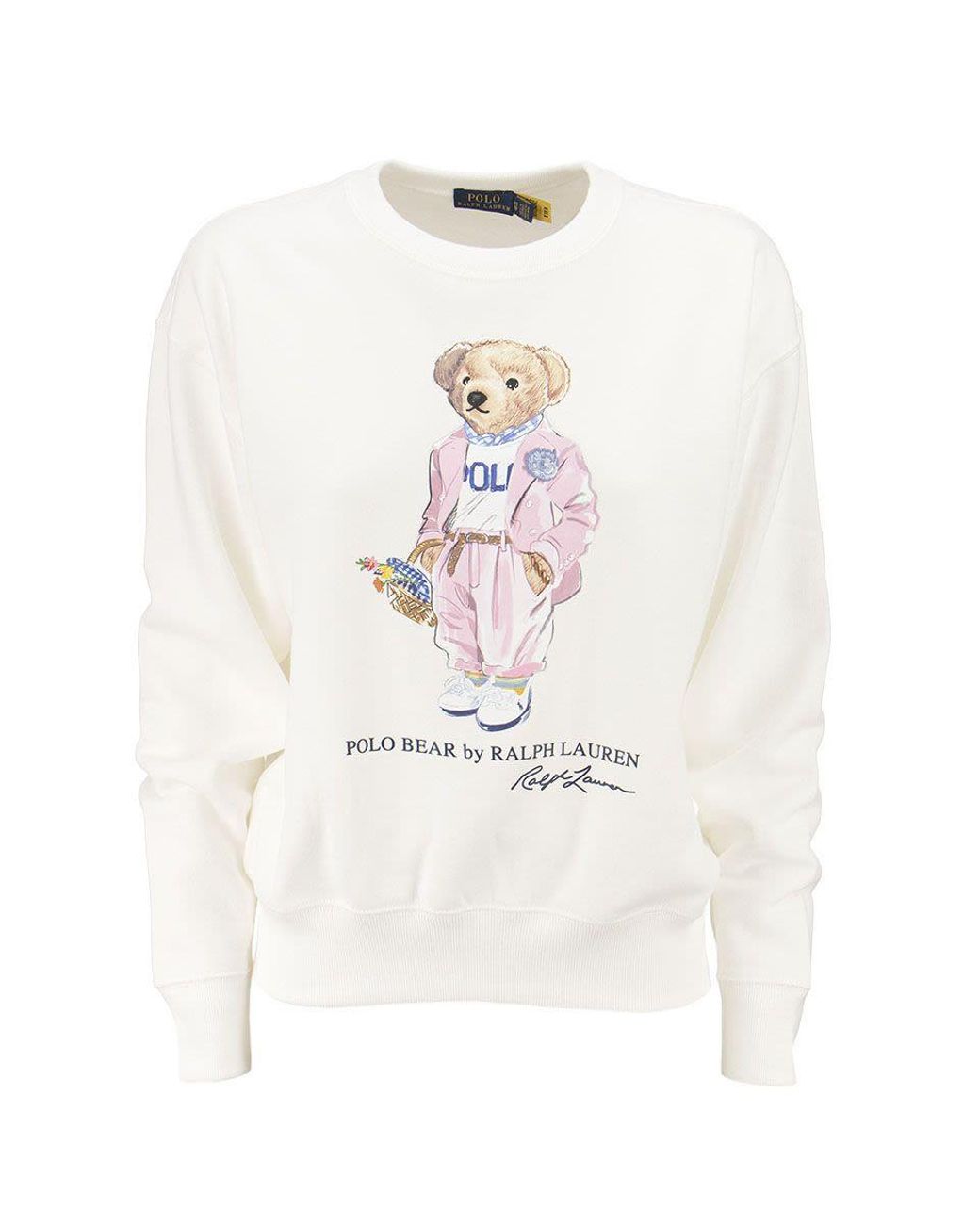 Ralph Lauren Picnic Polo Bear Sweatshirt in White Lyst