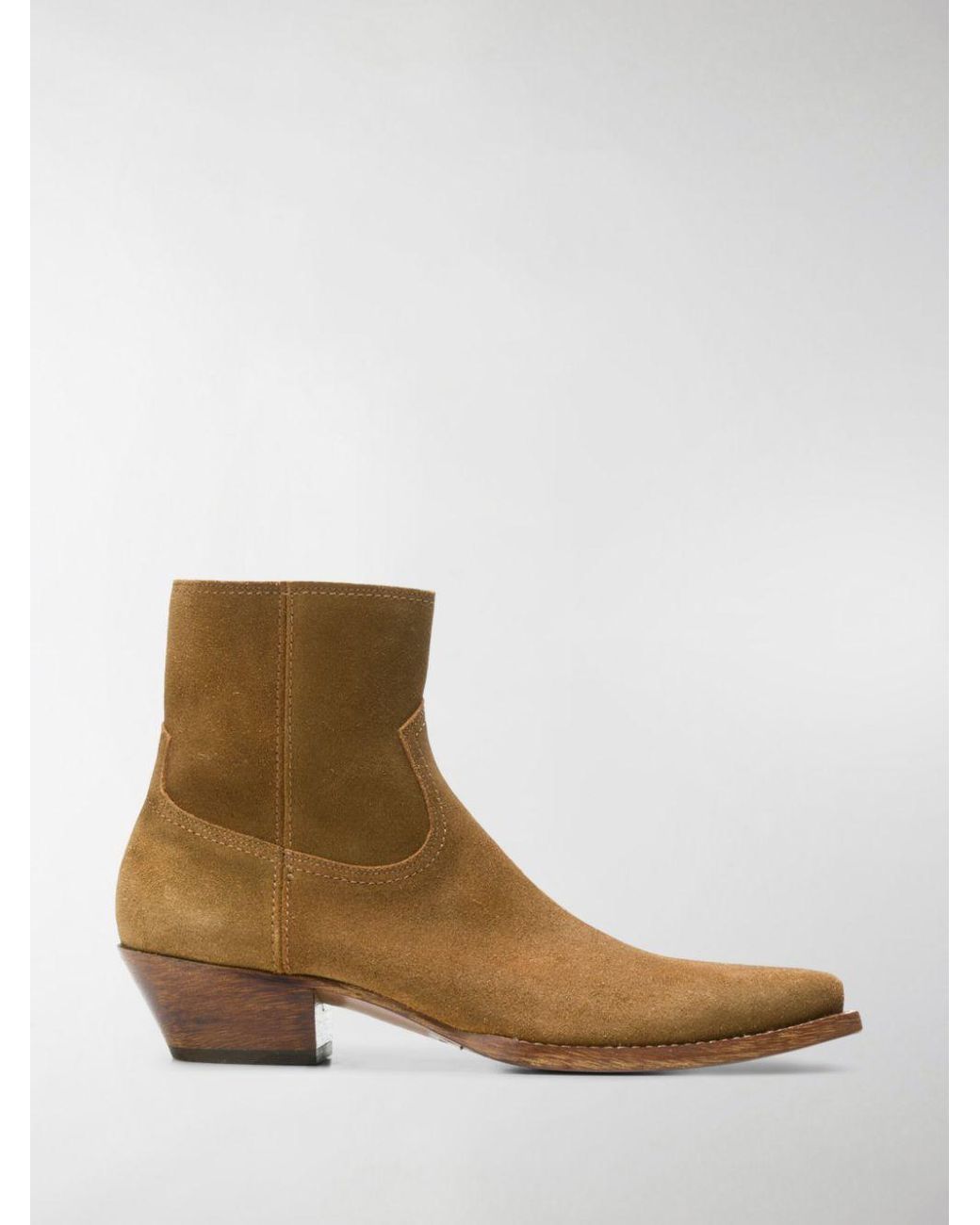Saint Laurent Lukas 40 Ankle Boots in Brown for Men Lyst Australia