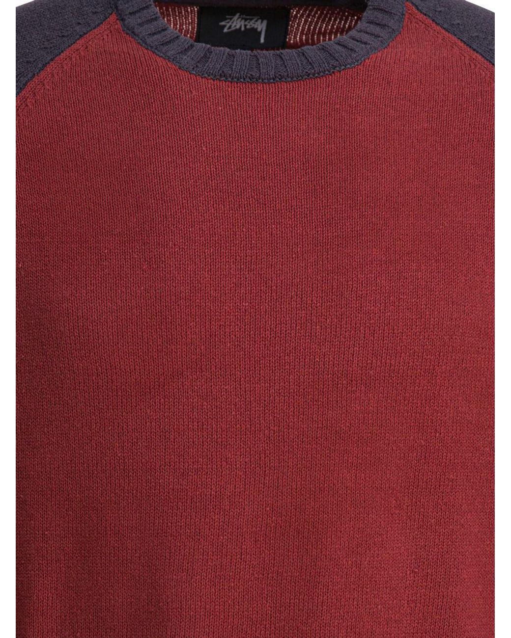 stussy-RED-Colorblocked-Raglan