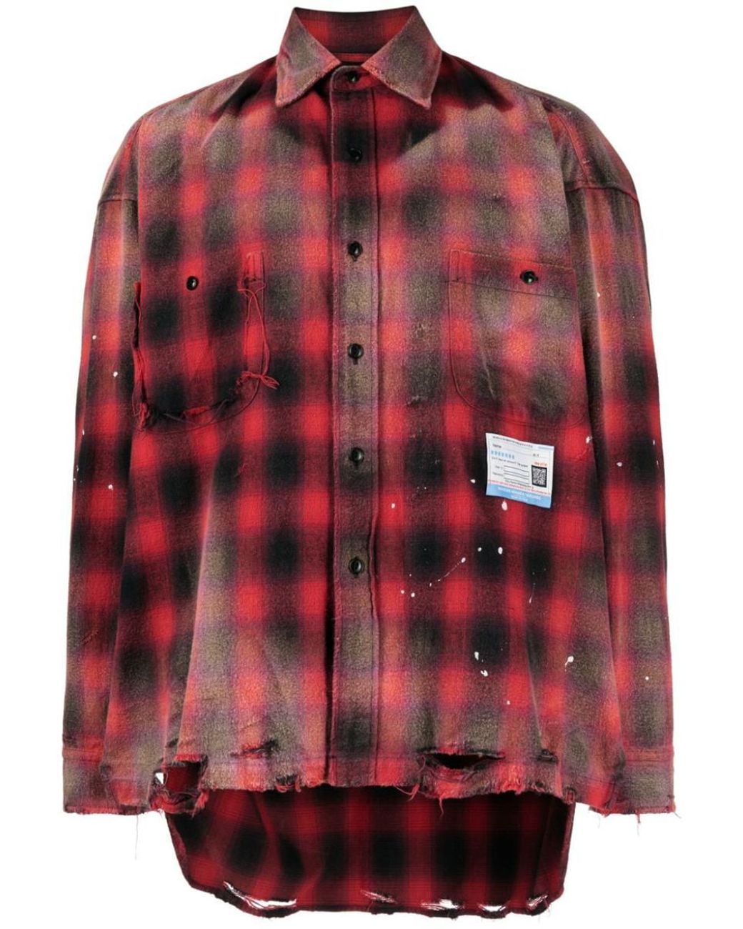 Maison Mihara Yasuhiro Shirts in Red for Men | Lyst