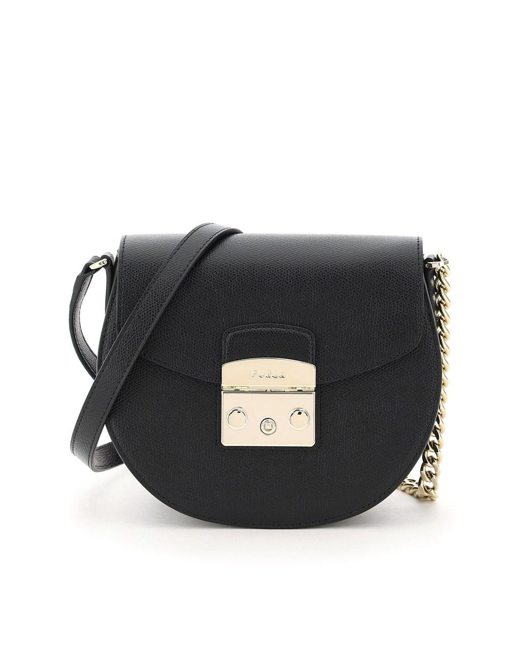 Furla Leather Metropolis Crossbody Mini Bag in Nero (Black) Save 4