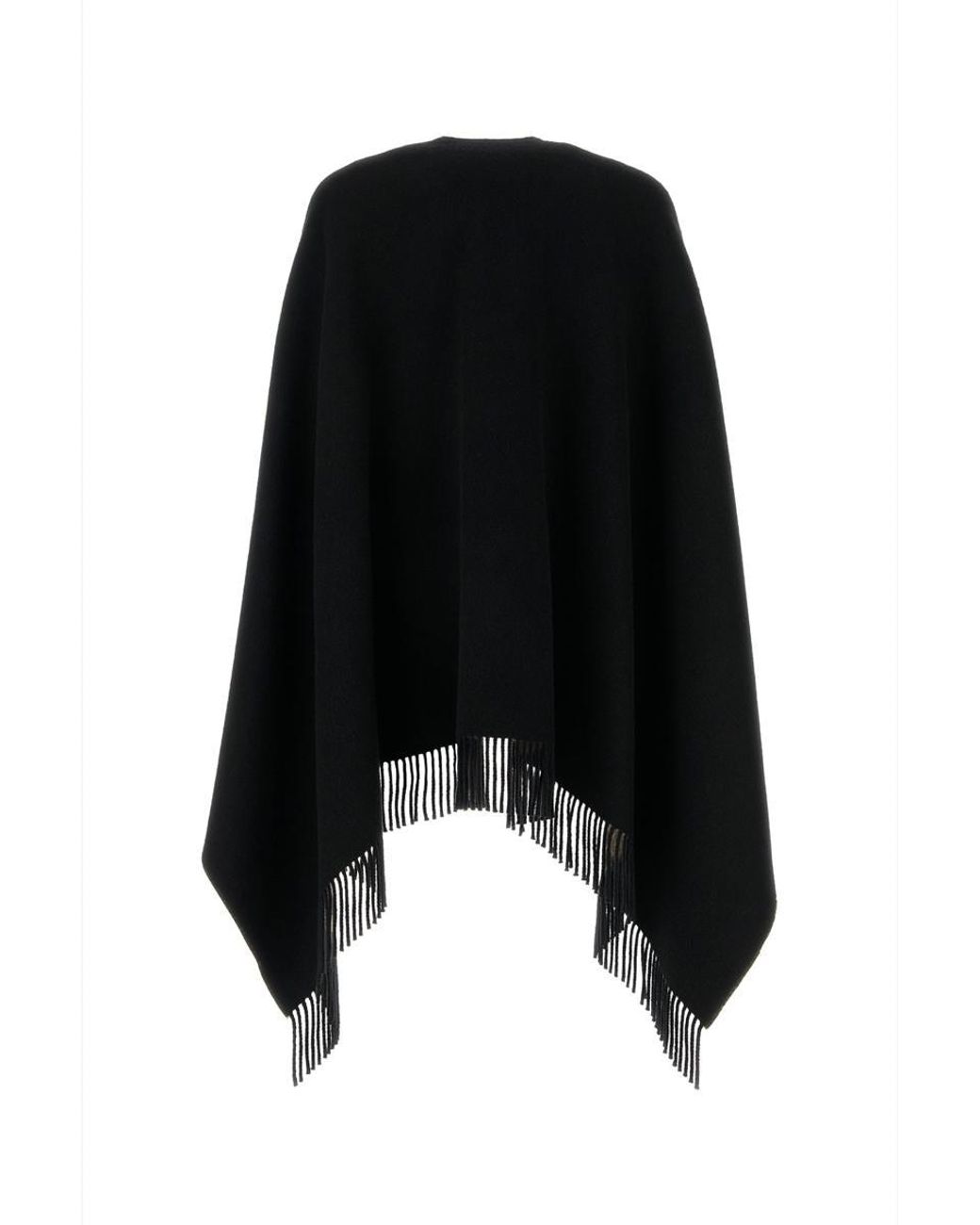 Fendi poncho black and white hot sale