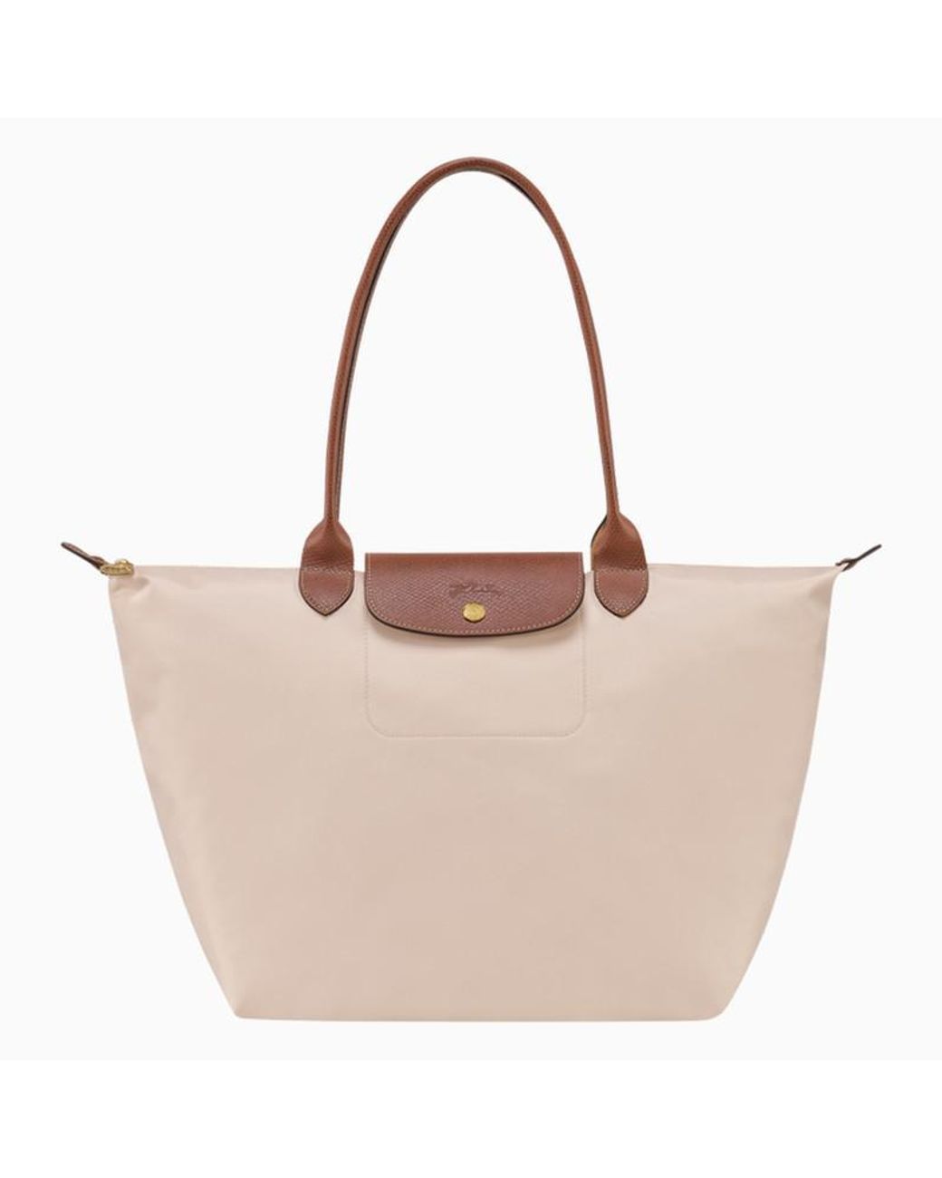 Longchamp Paper Coloured Le Pliage Original L Bag in Brown Lyst Canada