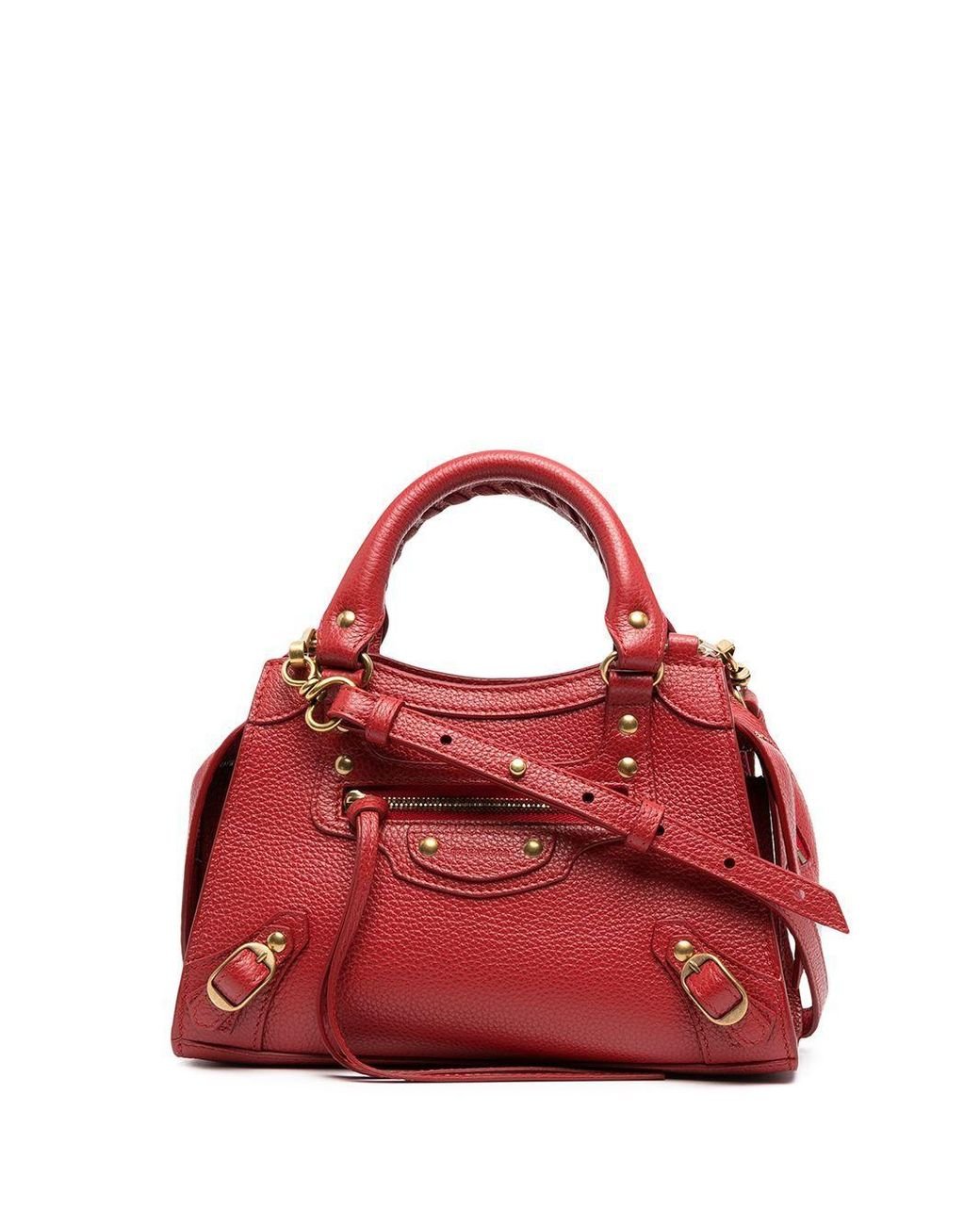 small red balenciaga bag