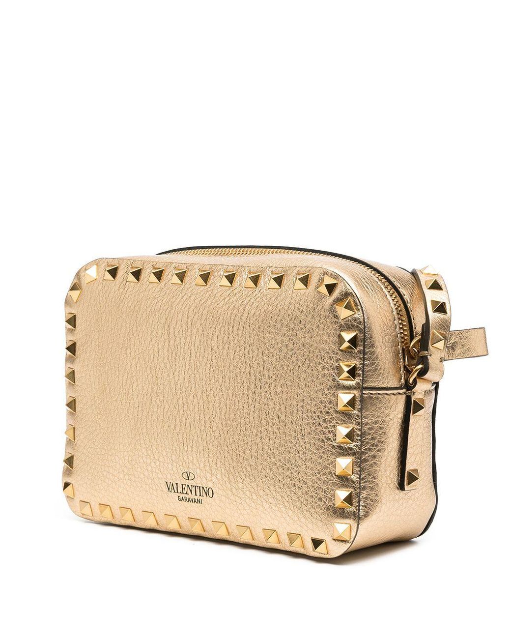 gold valentino purse