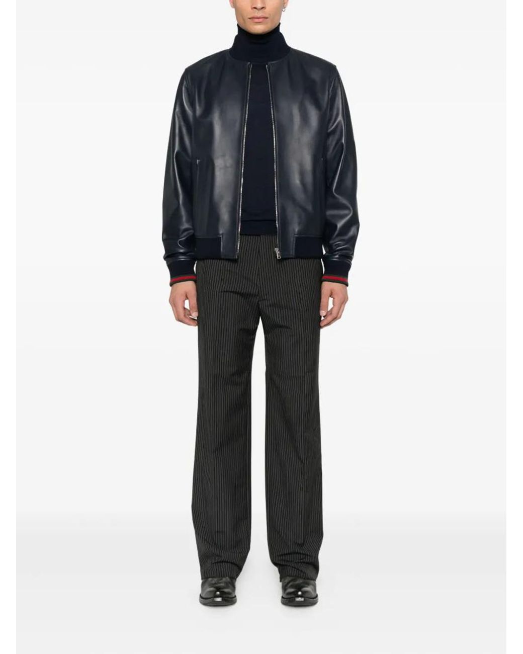 Saint Laurent Pull Col Roule Cachemire Laine in Black for Men Lyst