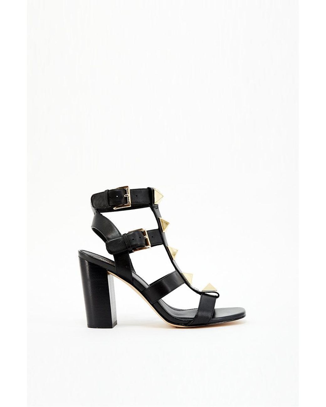 Michael Kors Leather Sandali Women's Sandals in Nero (Black) | Lyst