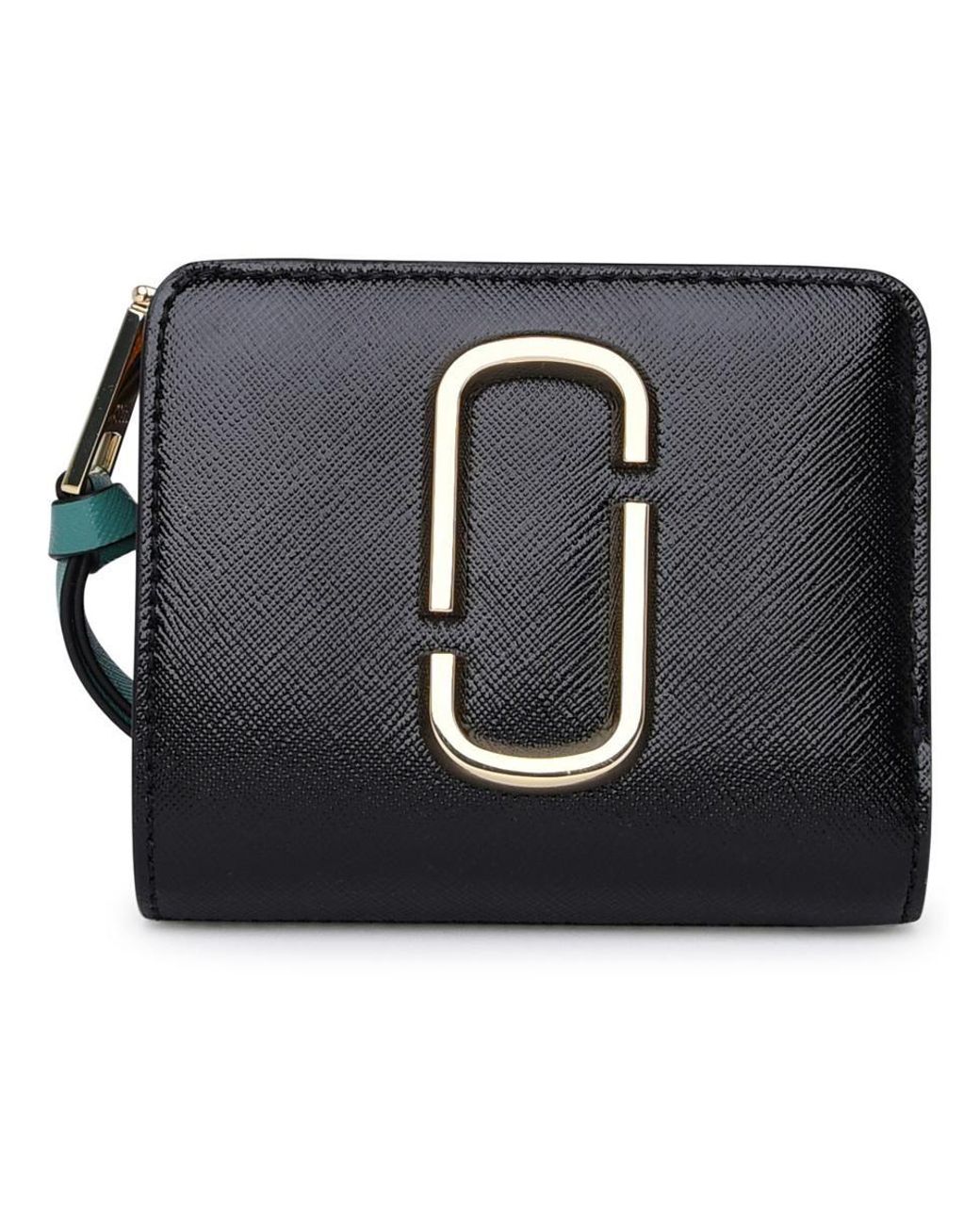 Marc Jacobs Multicolor Leather Mini Snapshot Wallet in Black