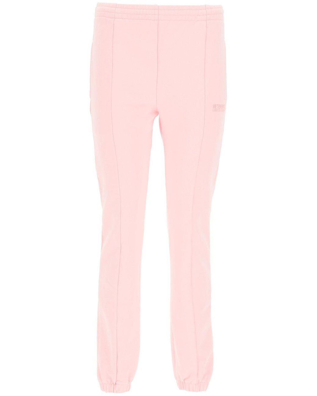 Vetements Cotton jogger Pant With Logo in Pink - Lyst