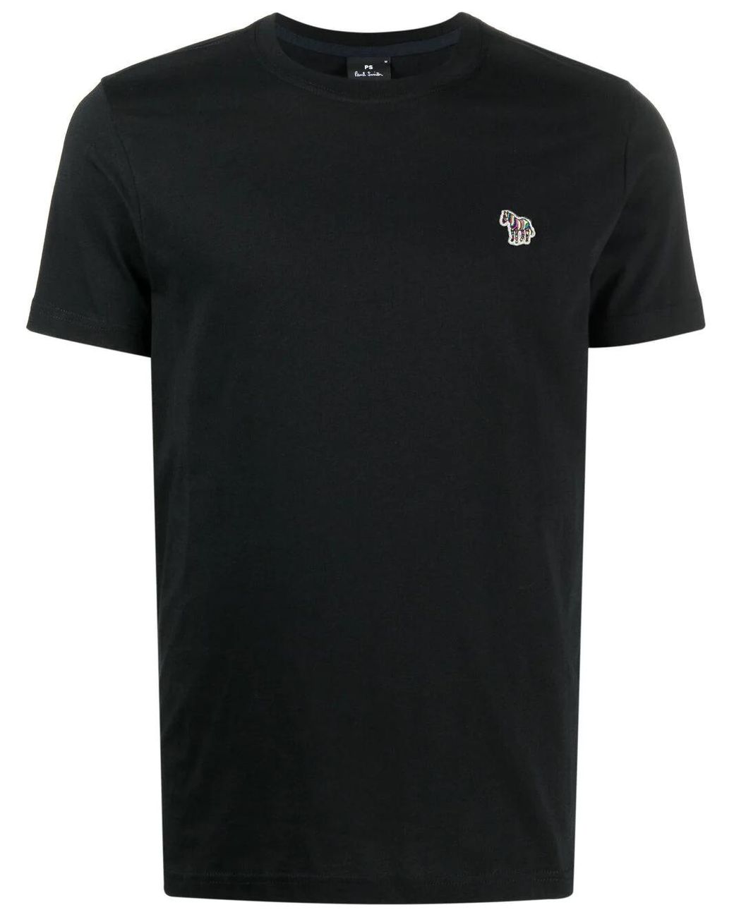 Paul Smith Cotton Logo-embellished T-shirt in Black for Men - Save 33% ...