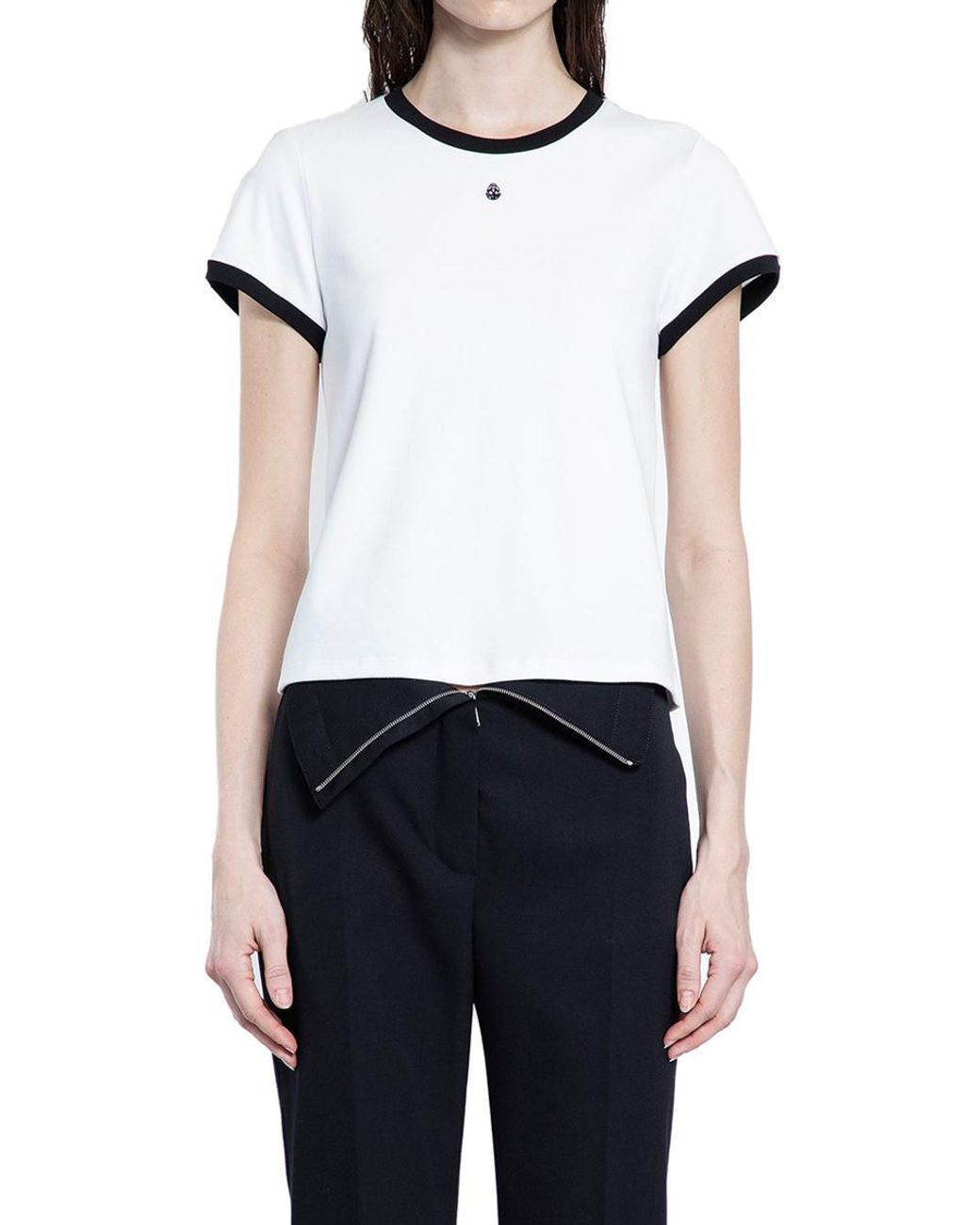 Tシャツ・カットソー ALEXANDER MCQUEEN Women Tunic Tops 810287QEAFR8010 WHITE McQueen T-Shirts & Tank Tops in White | Lyst