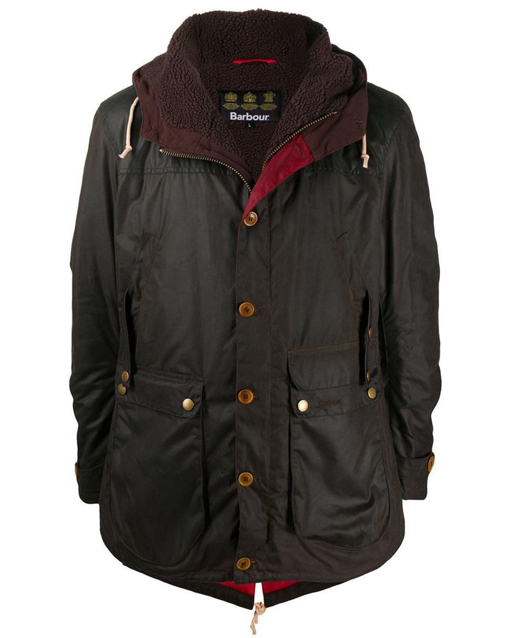 Barbour Game Waxed Parka Jacket in Black for Men | Lyst