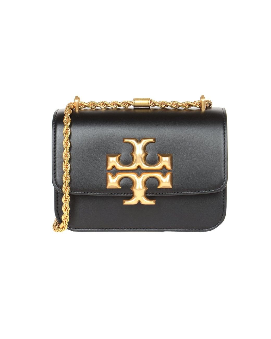 Tory Burch Leather Convertible Shoulder Bag in Black Lyst Canada