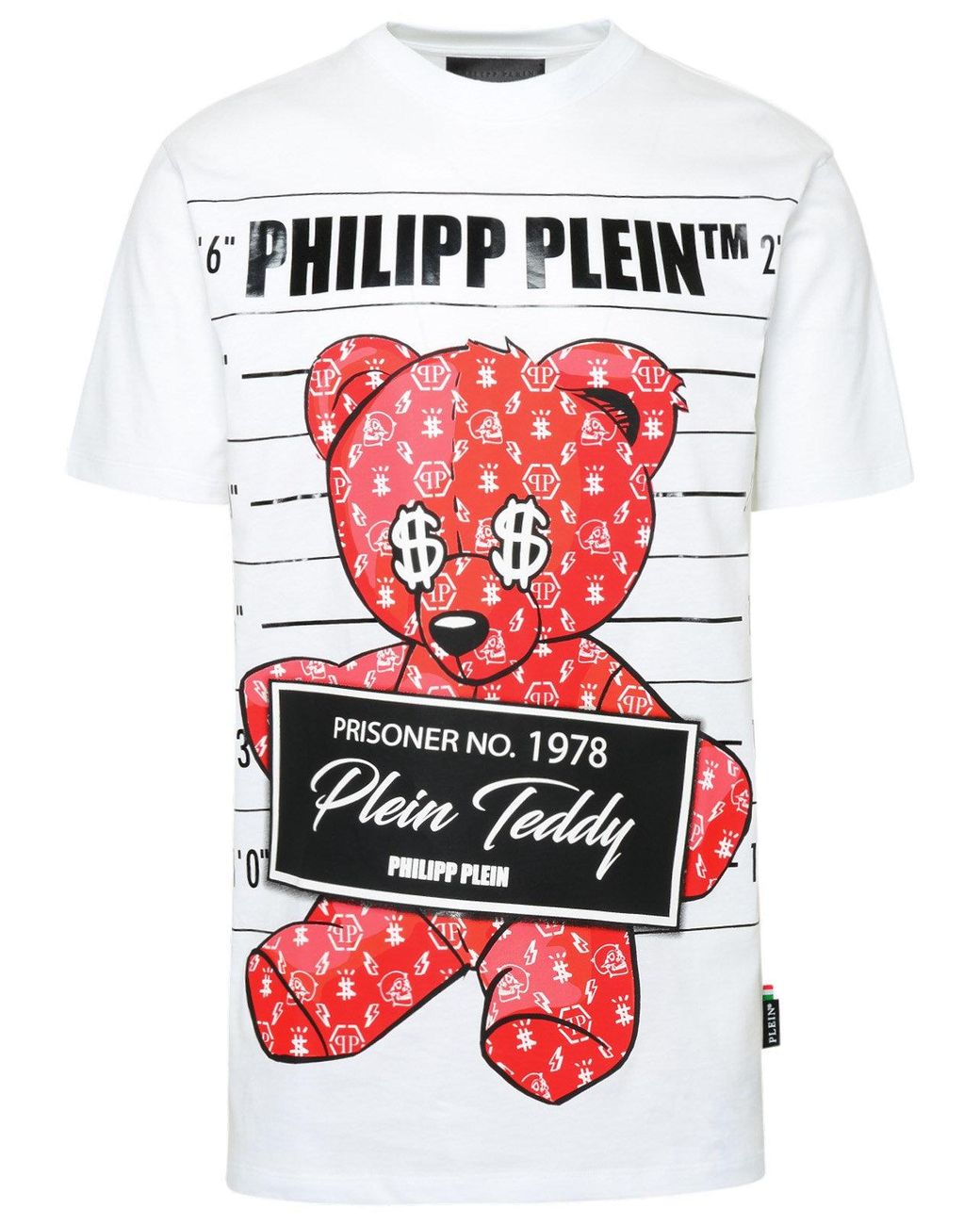 Philipp Plein White Cotton Teddy Bear T-shirt for Men | Lyst Australia