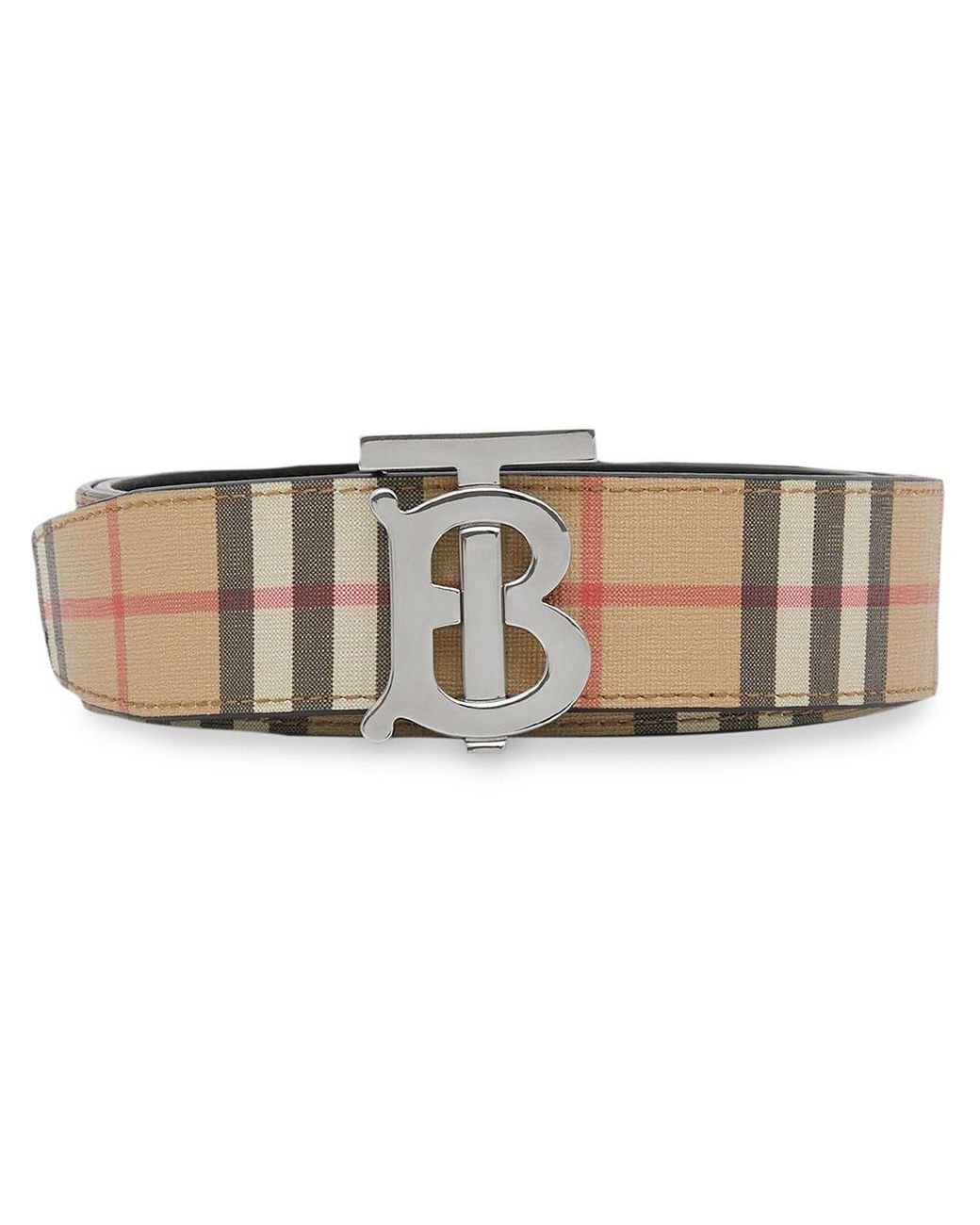 Burberry Canvas Belts Beige for Men - Save 45% - Lyst