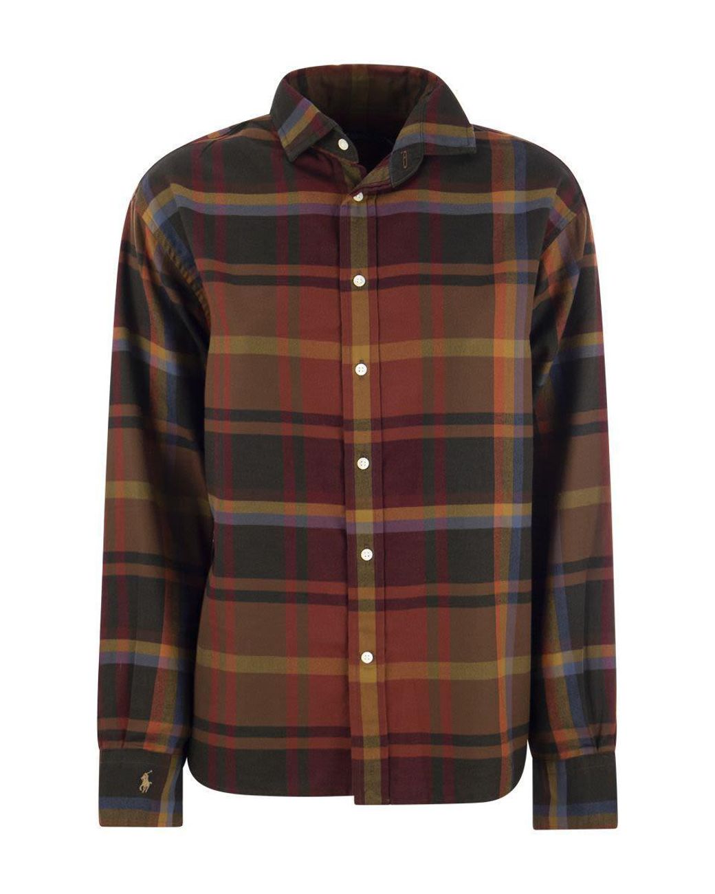 Polo Ralph Lauren Checked Shirt In Warm Cotton in Brown | Lyst Canada