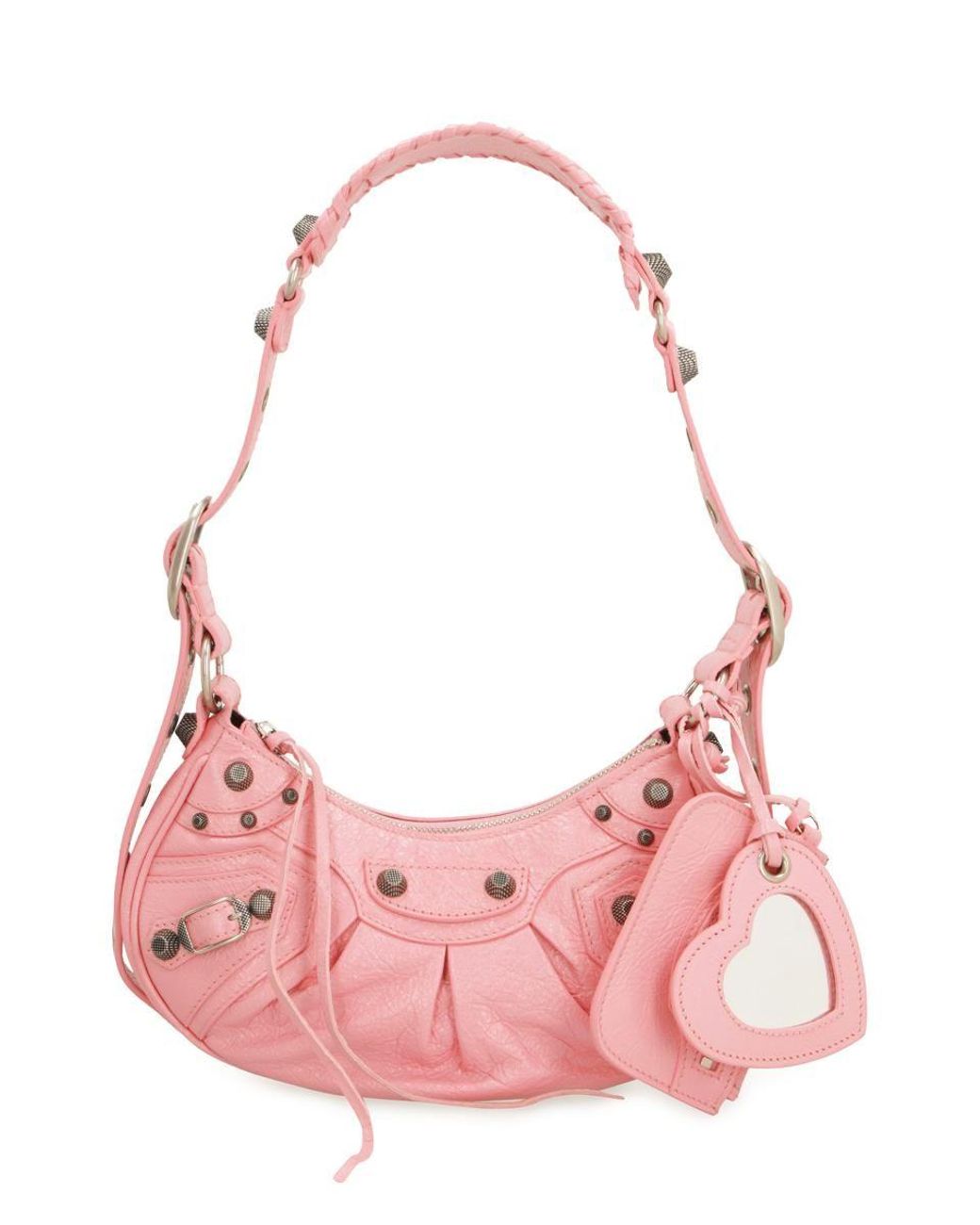 Balenciaga Le Cagole Xs Leather Crossbody Bag in Pink | Lyst