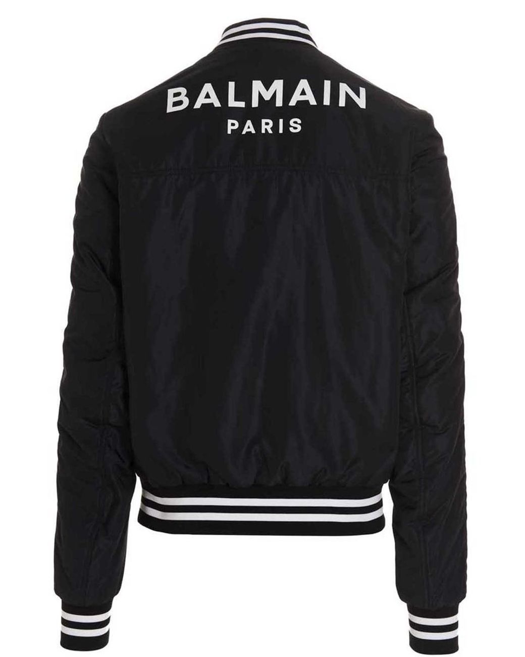 Balmain Logo Print Bomber Jacket in for Men | Lyst