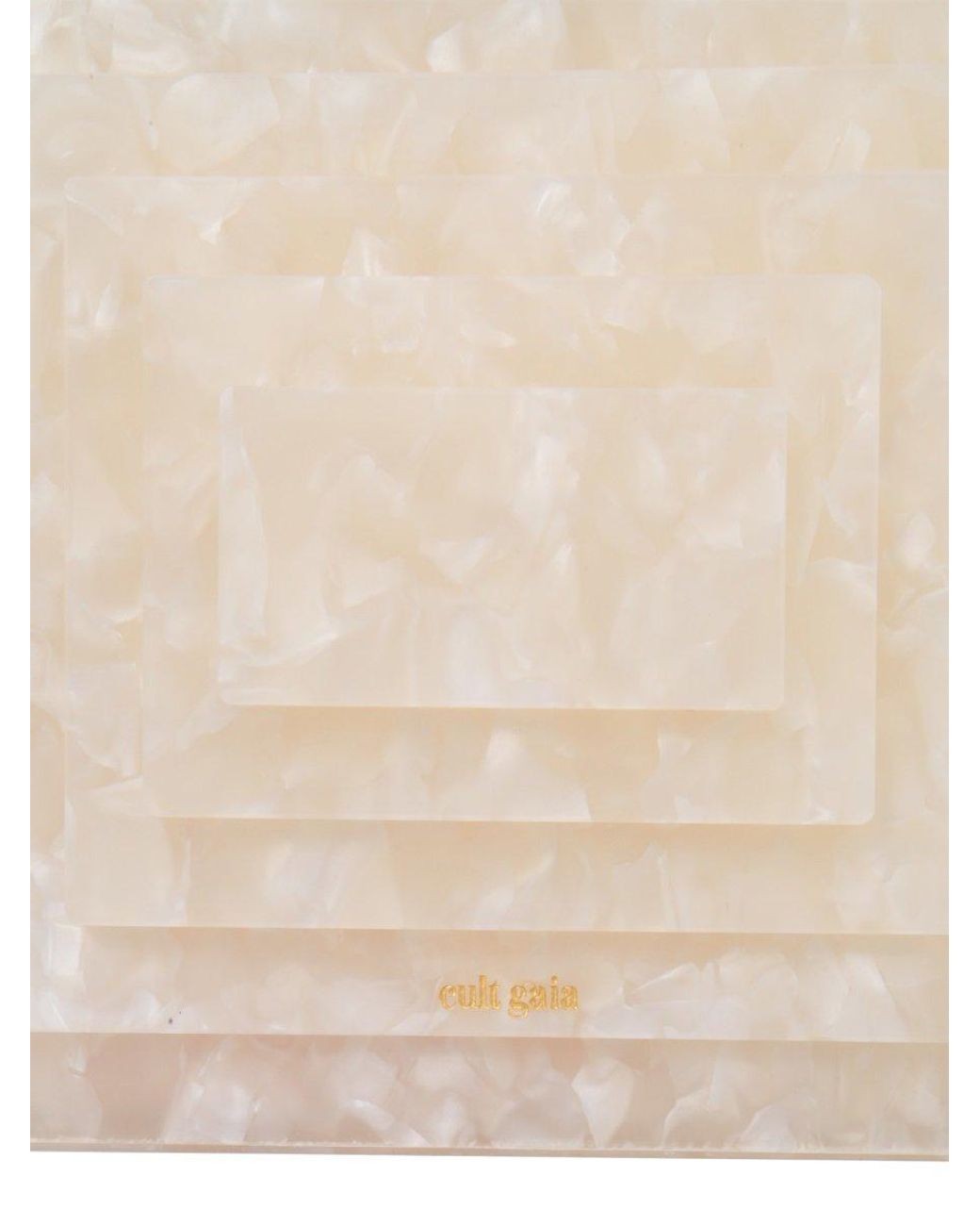 cult gaia logan acrylic clutch