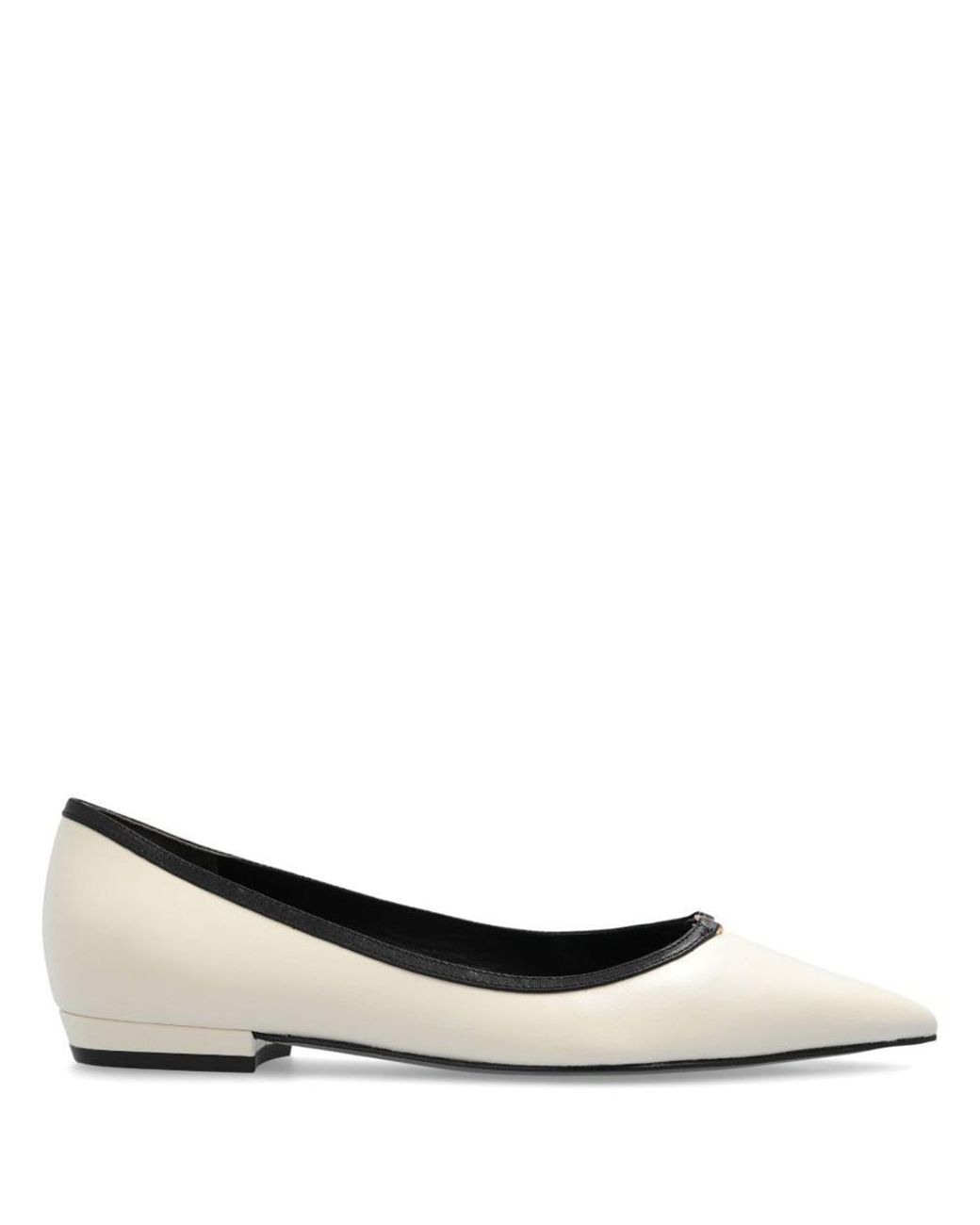 ★ ToryBurch ★ DOUBLE T BUCKLE POINTED-TOE FLAT Double T Buckle Pointed-Toe Flat: Women's Designer Flats