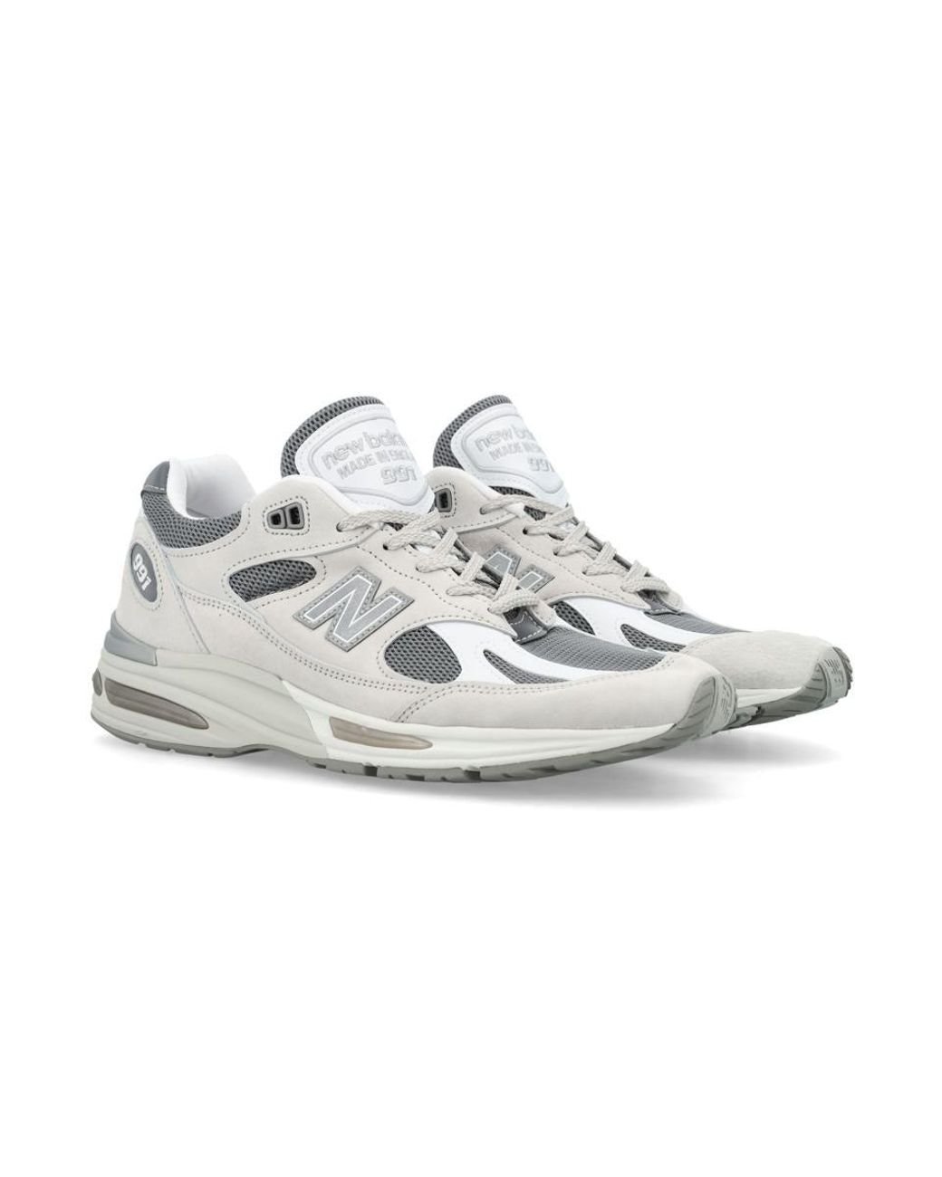 New Balance Nb 991 Sneakers in White for Men Lyst