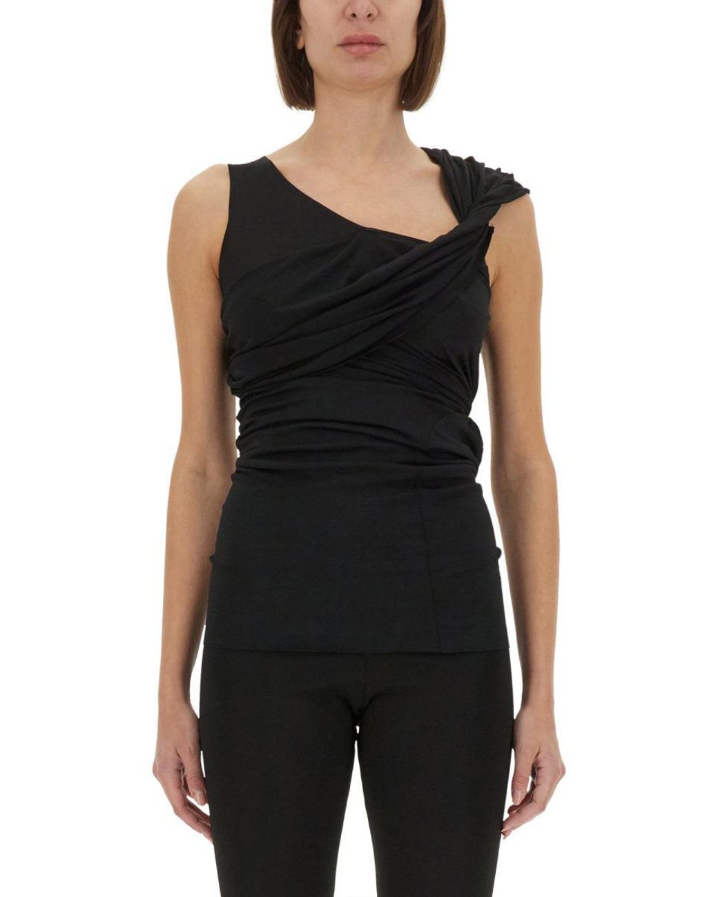 【Rick Owens】Sahara アシンメトリートップス Sahara asymmetric top in pink - Rick Owens | Mytheresa