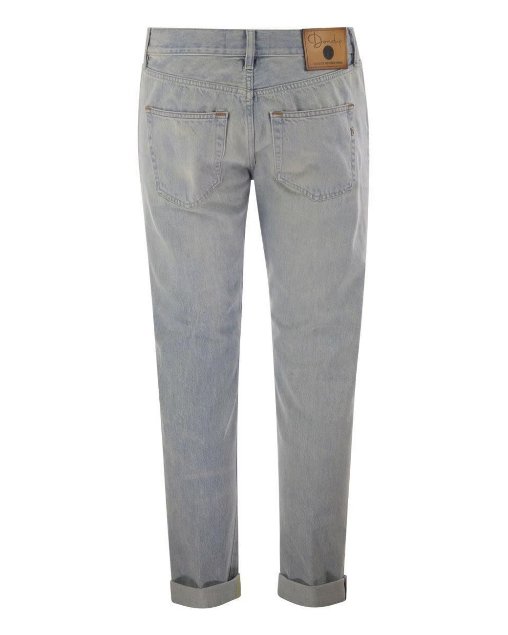 Dondup Icon - Five Pocket Denim Trousers in Grey for Men