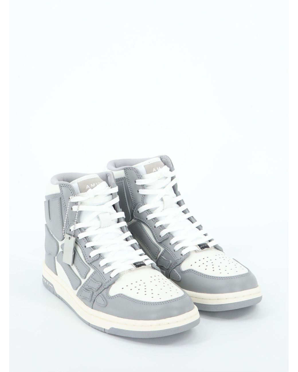 Amiri Leather Skel-top Hi Sneakers in White for Men - Lyst