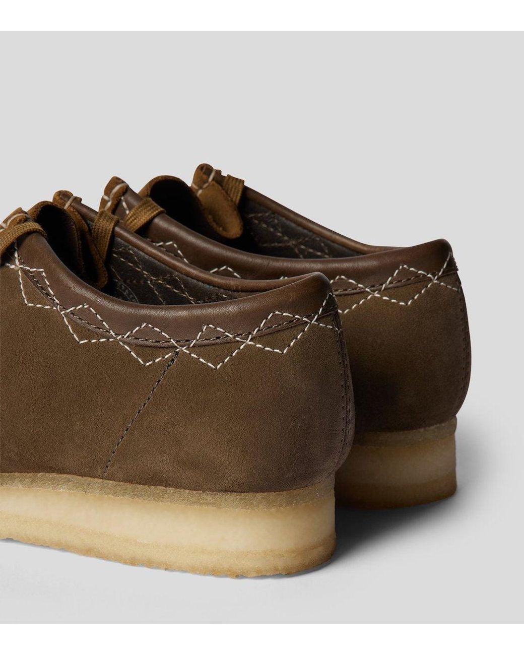 Clarks Wallabee Green Combi Lace-up 