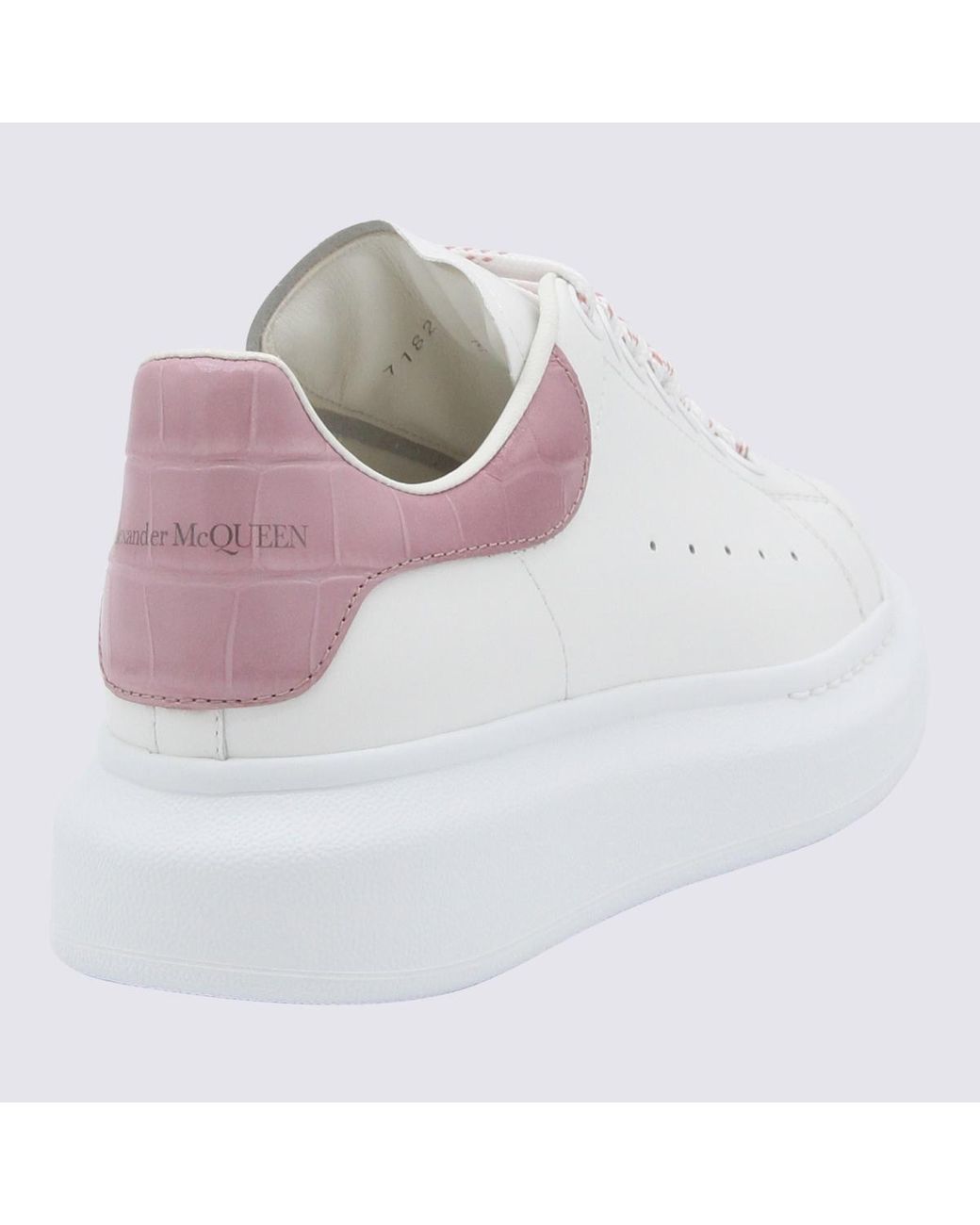 Alexander McQueen White And Pink Oversized Sneakers | Lyst