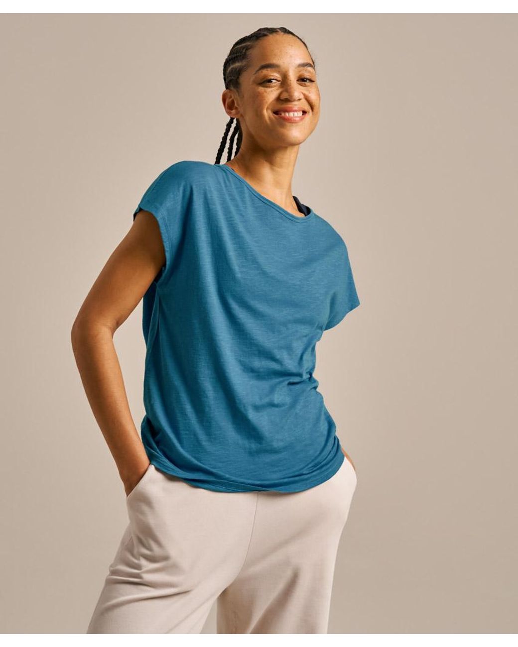 Bam Blue Fluidity Cut Out T-Shirt