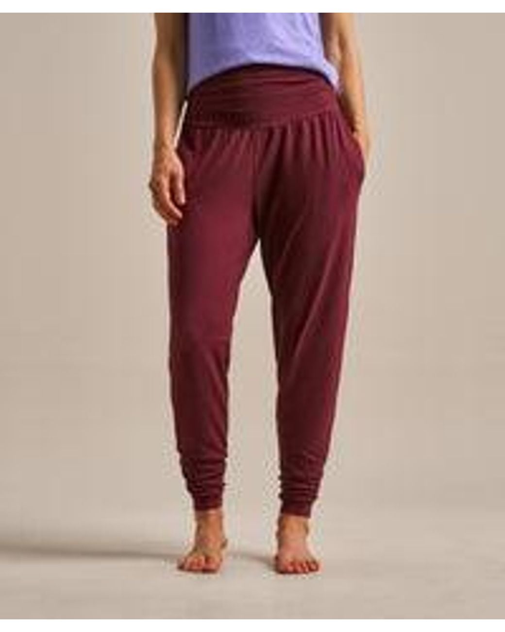 BAM Clothing Red Grace Pant Dark Rose Garnet