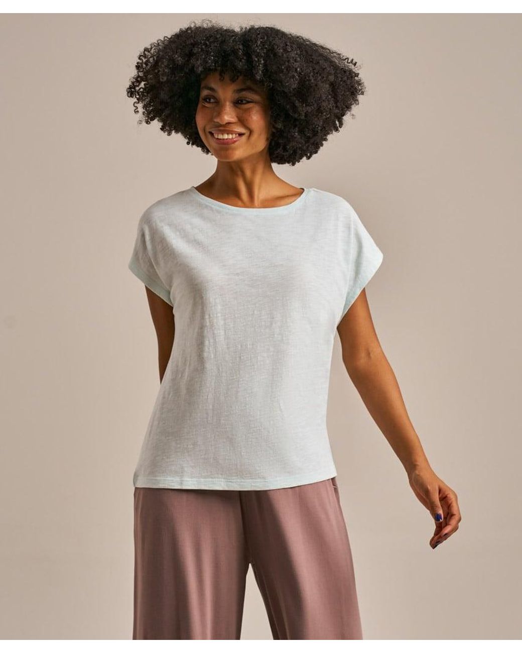 Bam Brown Fluidity Cut Out T-Shirt