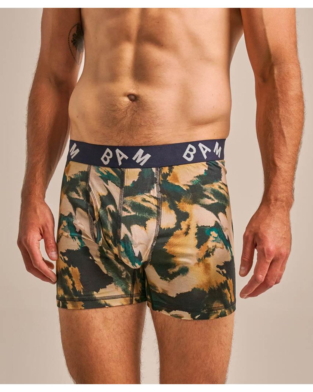 Bam Green Regular Fitted Air Boo Boxers for men