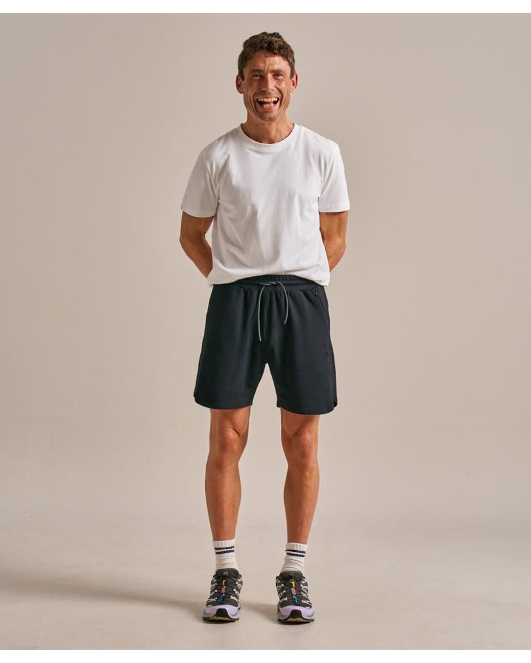 BAM Clothing Blue Brook Active Sweat Shorts Washed for men