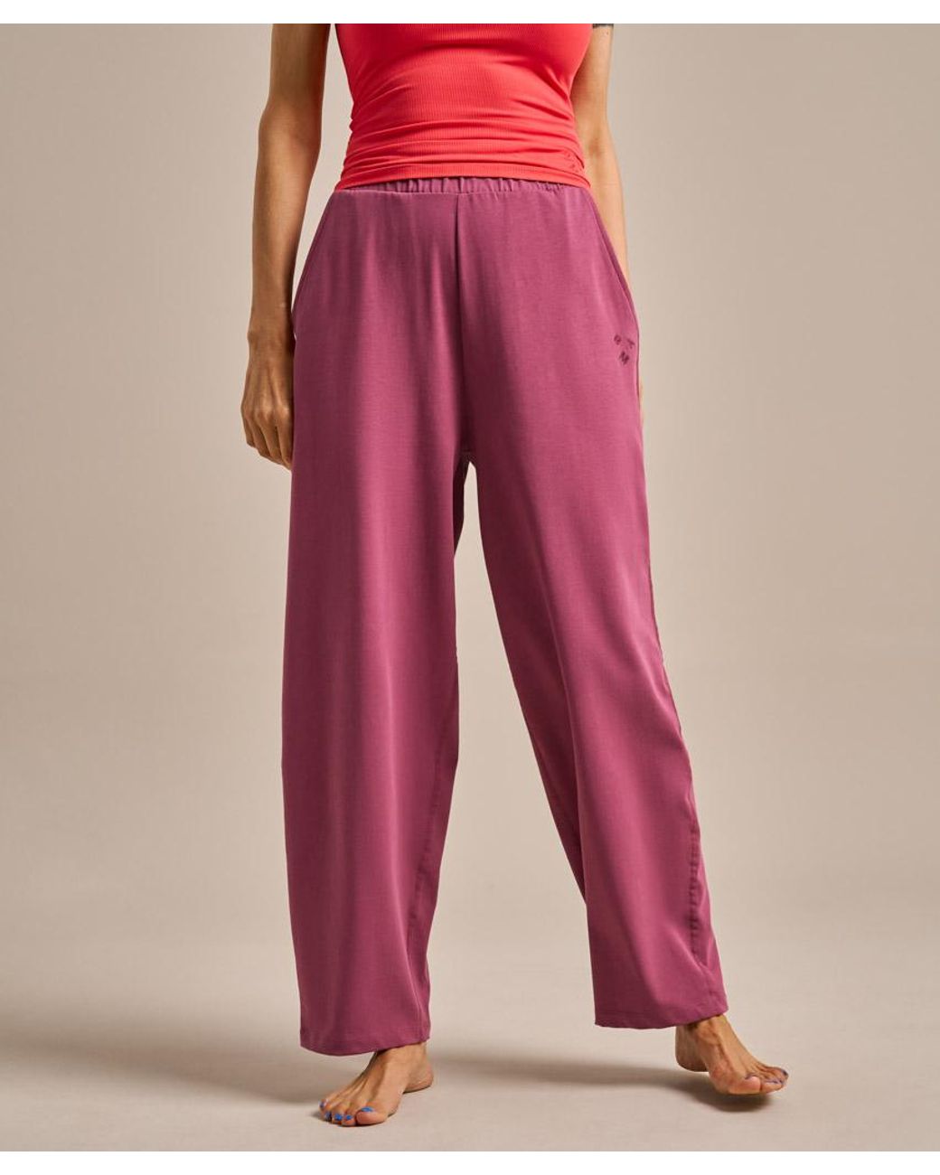 Bam Red Tulip Yoga Pants
