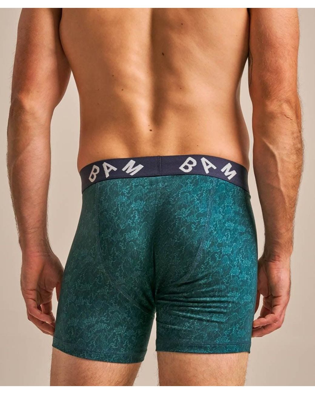 Bam Green Regular Fitted Air Boo Boxers for men
