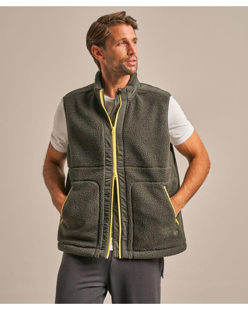Bam Natural Fleece Gilet for men